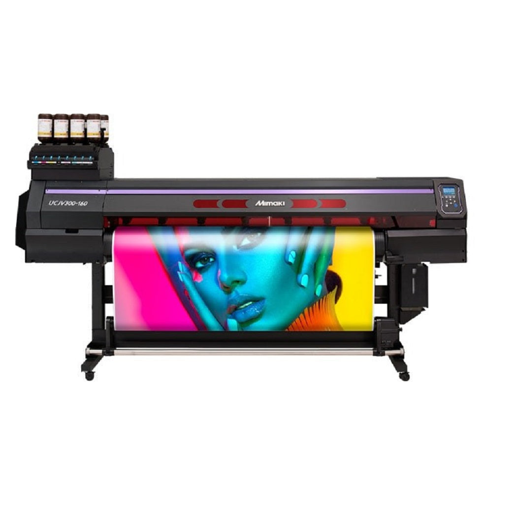 $477.34/Month Mimaki UCJV300-160 (UCJV300 160) 64" Inch UV Light Curable Inkjet Printer And Cutting Plotter With ID Cut Function