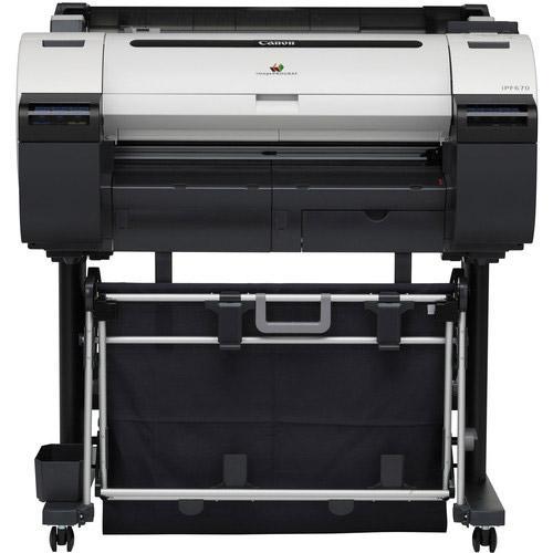 Absolute Toner Brand new 24" Canon imagePROGRAF iPF670 Graphic Color Large Format Printer with Stand Large Format Printer