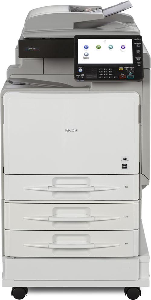 Absolute Toner $29.95/Month - Repossessed Ricoh MP C401RS Color Laser Multifunction Printer Copier Scanner 42 PPM Showroom Color Copiers
