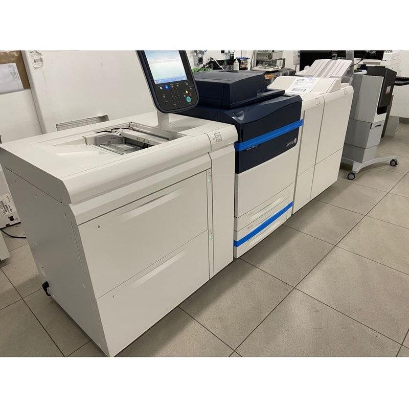 Absolute Toner Copy of $199/Month Xerox Versant 80 Digital Press Color Production Printer Copier Scanner, High Capacity Feeder, Workstation Fiery, LCT, Booklet Maker Showroom Color Copiers