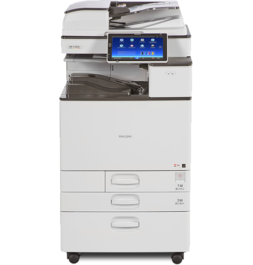Absolute Toner Ricoh MP C2004 Full Size Color Multifunction Laser Printer Copier Scanner With duplex feeder 11x17, 12x18 For Office (ALL-INCLUSIVE BULK PAGES INCLUDED) Showroom Color Copiers