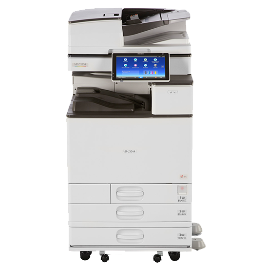 $72/Month Ricoh MP C3504 35PPM Office Commercial Color Copier Laser Printer Scanner, 11X17, 12x18 With Duplex, Network, ConnectKey Technology For Mid-Size, Large Workgroups And Busy Offices