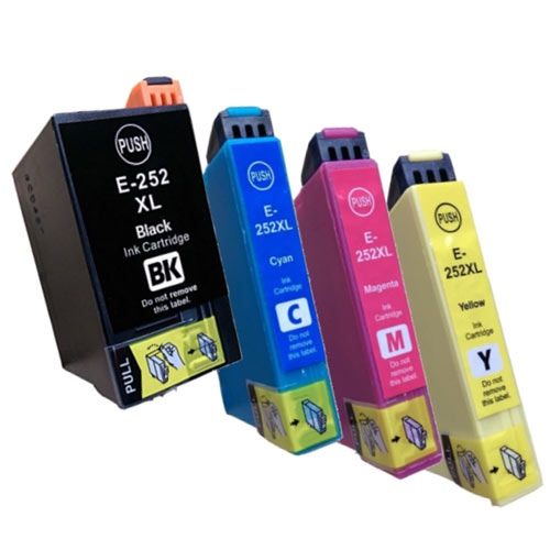 Compatible Epson T252XL T252 Printer Ink Cartridge Set of 4 (Black, Cyan, Magenta, Yellow)