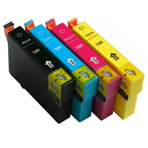 Compatible Epson T200XL T200 Printer Ink Cartridge Set of 4 (Black, Cyan, Magenta, Yellow)