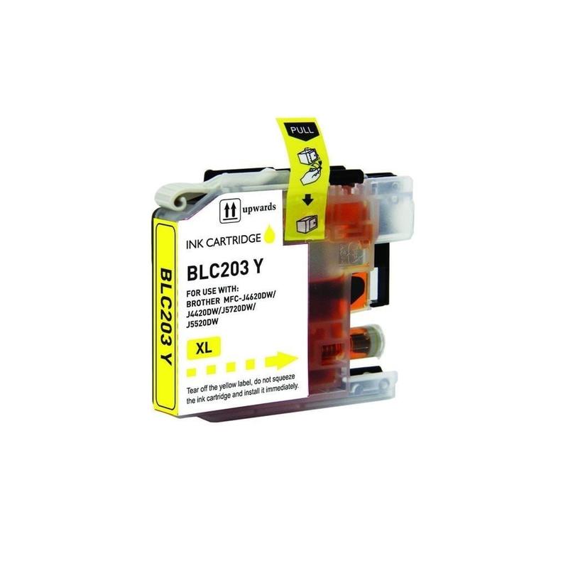 Compatible Brother LC-203 LC203 Yellow  Printer Ink Cartridge
