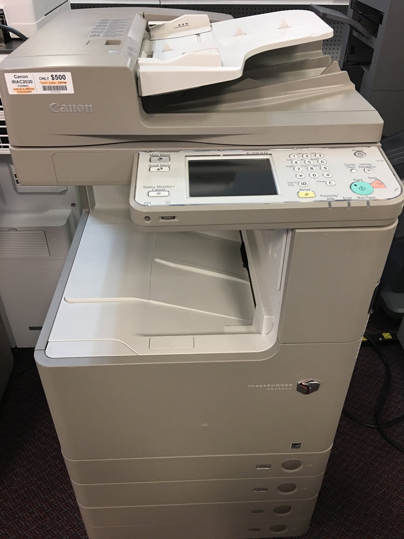 Absolute Toner Pre-owned Canon imageRUNNER ADVANCE C2030 Color Copier Printer 11x17 REPOSSESSED Office Copiers In Warehouse