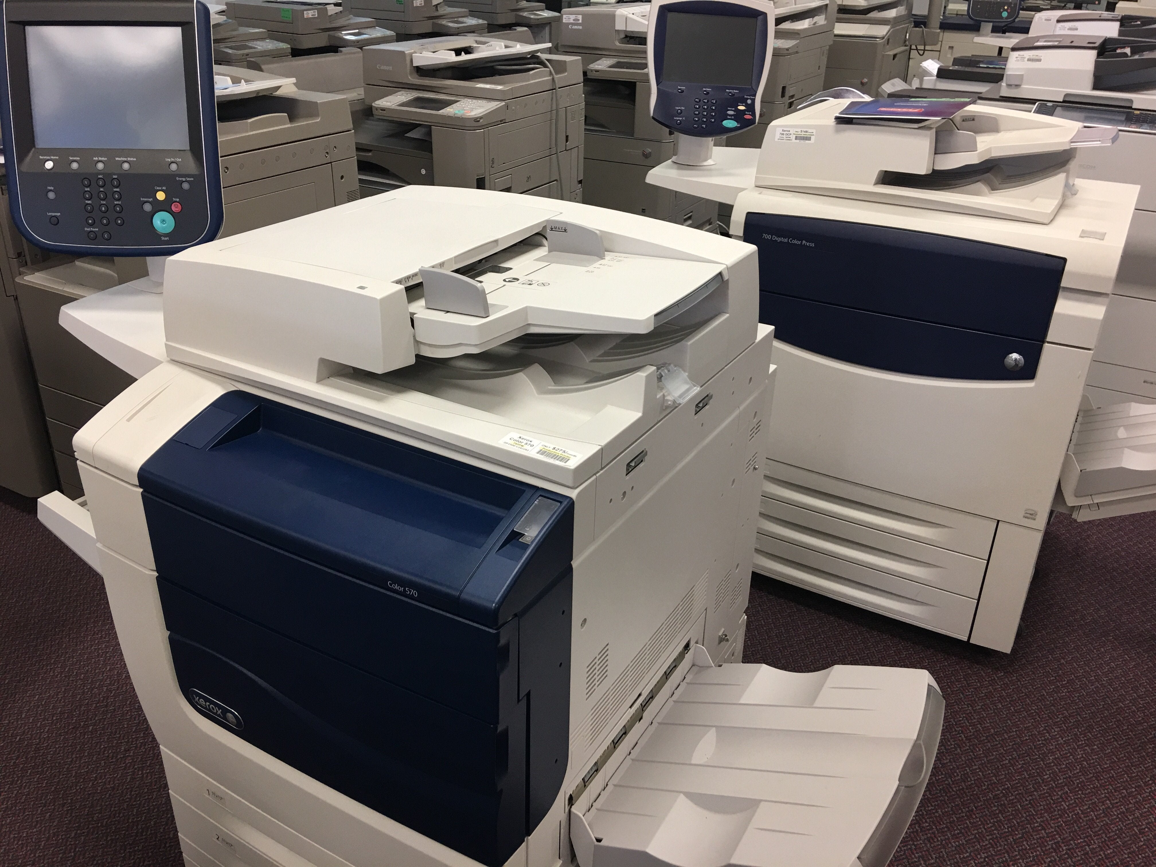 Absolute Toner Pre-owned Xerox Color 570 Digital Production Printer - Print Shop high Quality Copier Repossessed Office Copiers In Warehouse
